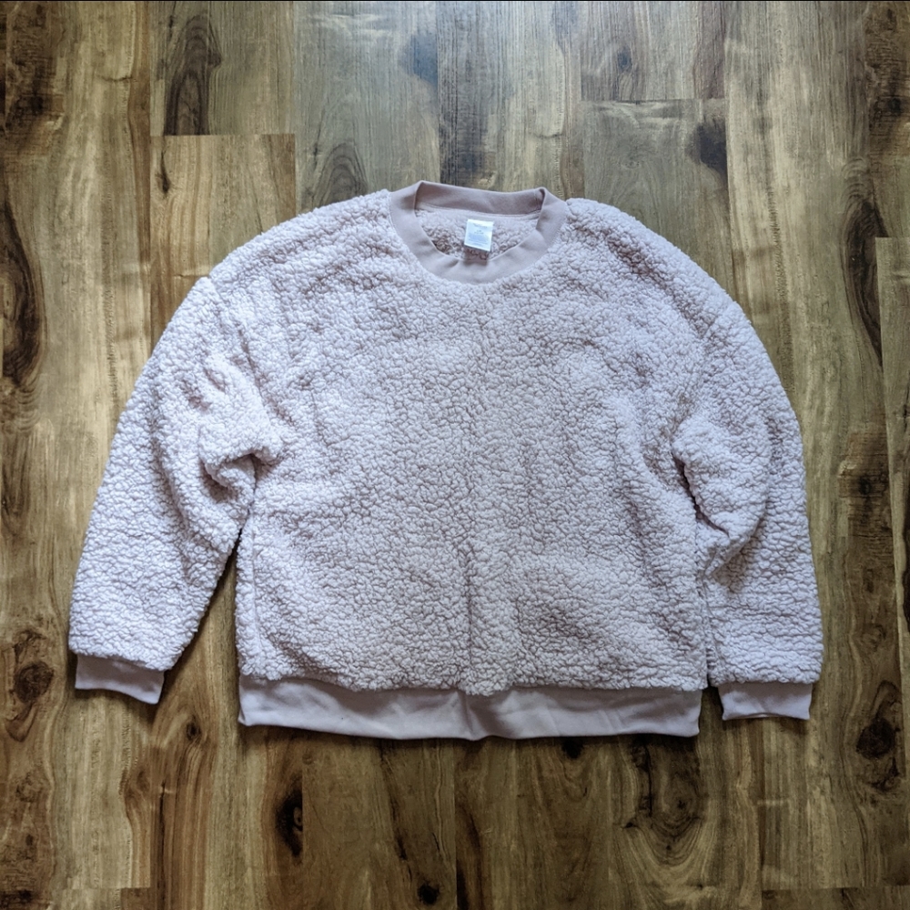 Fluffy Faux Fur Sweatshirt